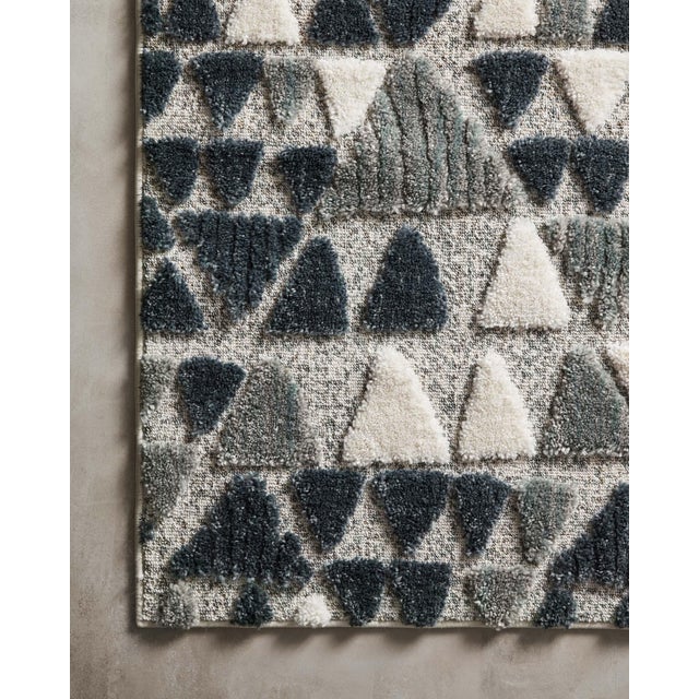 Loloi Rugs Loloi II Hagen Rug, Slate / Denim - 5'-3" x 7'-8" For Sale - Image 4 of 7