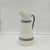 Metal Early 20th Century White Pitcher With Metal Handle and Trim For Sale - Image 7 of 10