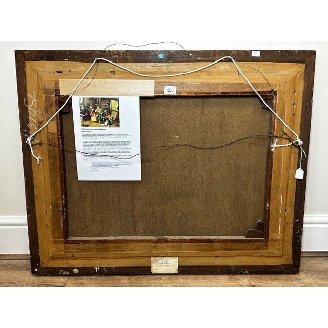 19th Century Italian Genre Mutual Admiration Oil Painting by Pompeo Massani For Sale - Image 4 of 12