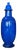 Monumental 30" Global Views Williamsburg Cobalt Blue Glazed Ceramic Ginger Jar Urn For Sale