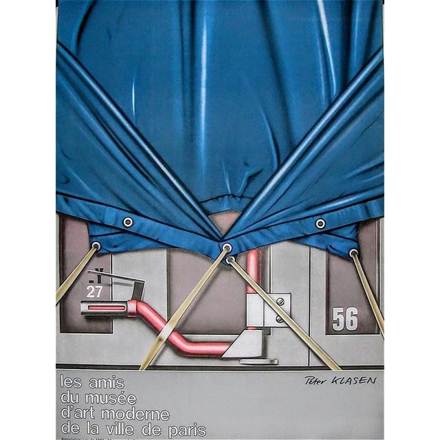 Peter Klasen - The Blue Cover, 1980 Original signed lithographic poster, especially created by the artist for Museum of...