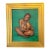 Vintage Painting on Board of a Seated Female by Guy Hoff For Sale