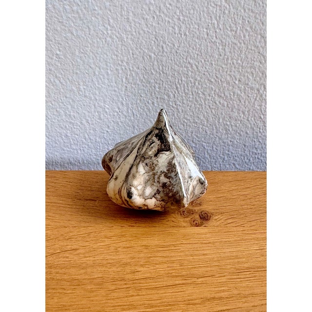 Bulbous Ceramic Sculpture - Organic Stoneware Form For Sale - Image 4 of 5