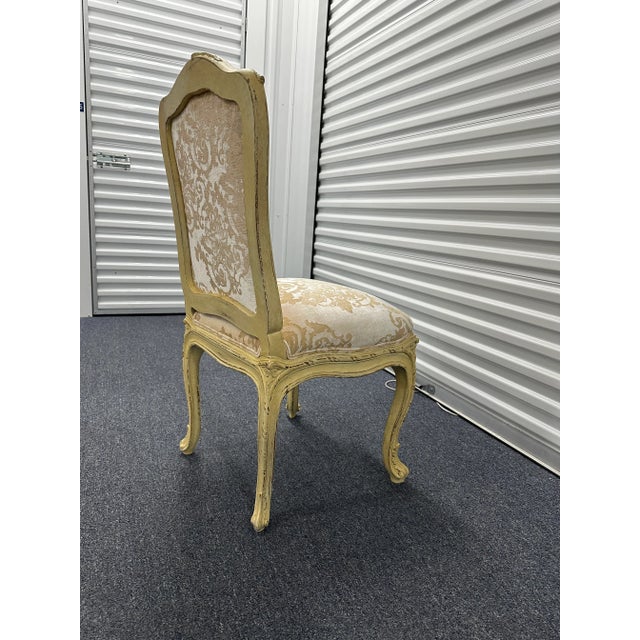 Rococo Louis XIV Style Carved Dining Chairs- a Set of 8 For Sale - Image 3 of 8