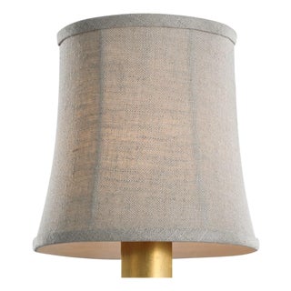 Visual Comfort Signature 5" Natural Linen Soft Empire Shade For Sale