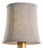 Visual Comfort Signature 5" Natural Linen Soft Empire Shade For Sale