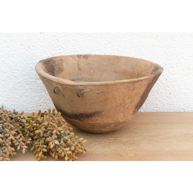 Taupe Horn of Africa Carved Wooden Vessel For Sale - Image 8 of 8