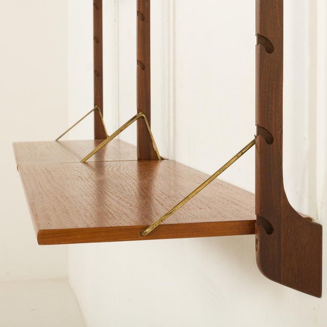 Small Ergo Wall Unit in Teak attributed to John Texmon, Norway 1960s For Sale - Image 12 of 15