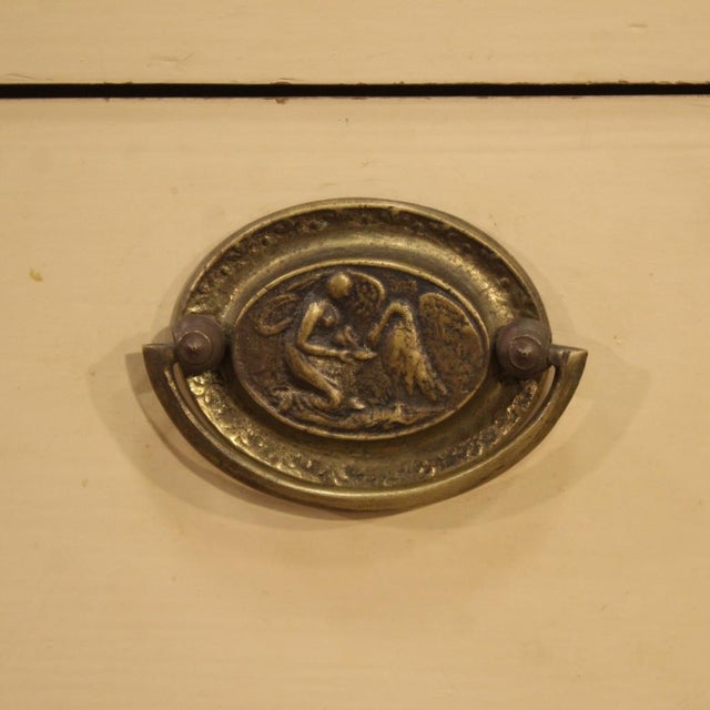 1930s 20th Century Italian Lacquered and Gilded Writing Desk, 1930s For Sale - Image 5 of 13