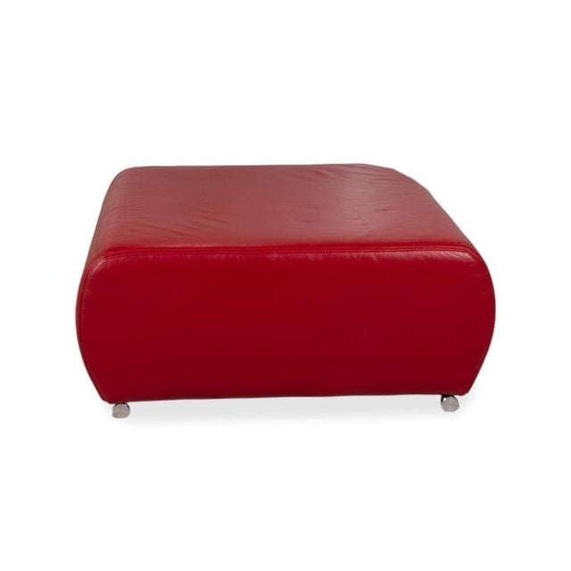 Two-Seater Sofa and Ottoman in Leather from Musterring, Set of 2 For Sale - Image 17 of 18