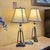 Pair of Uttermost Wrought Iron & Ceramic Sphere Table Lamps For Sale - Image 15 of 18