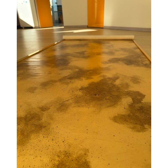 Gold Gold Oxide Wallpaper – Handcrafted Luxury Metallic Surface for High-End Interiors & Statement Walls For Sale - Image 8 of 12