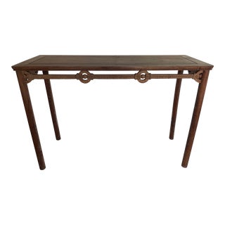 Early 1900s Chinese Vintage Nautical Rosewood Console Table - For Sale