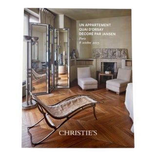 Christie's Auction Catalog for a Parisian Apartment Designed by the Jansen Firm For Sale