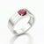 SIlver, Gold Round Ruby Ring For Men's. Mens Solitaire Ruby Ring. Round Cut Ruby Ring. Metal: 925 silver plus 14k gold...