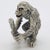 Vintage Italian Handmade Silver Chimpanzee Figurine, Italy, 1970s For Sale - Image 11 of 11