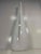 Cream Large White and Clear Murano Glass Vase, Italy, 1990s For Sale - Image 8 of 9
