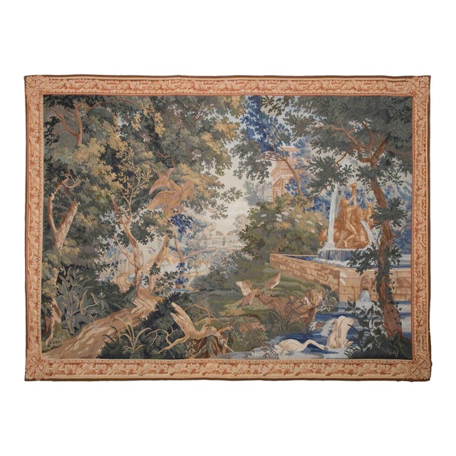 Cascading Vista Handwoven Tapestry - 260 X 355 Cm (8'5" X 11'6") - Requires Wooden Batten For Sale
