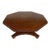 Weiman Walnut Octagon Shape with Pedestal Base Coffee Table For Sale