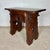Rustic Hand-Carved Walnut Stool or Side Table, Early-20th Century For Sale - Image 4 of 12