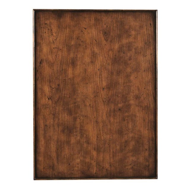 A handy table for drinks and display with a galleried, rectangular top over four square corner posts, adorned with...