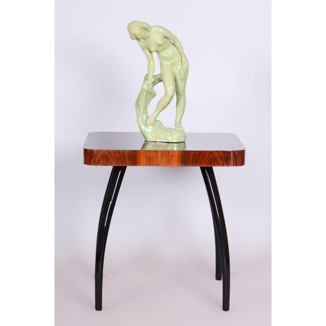 Vintage Art Deco Statue in Glazed Ceramic, 1940s For Sale - Image 10 of 11
