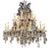Vintage Italian Beaded Crystal Chandeliers With 16 Lights For Sale