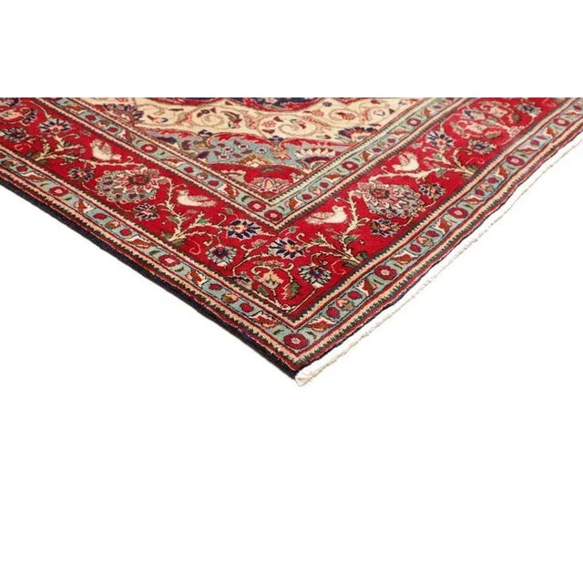 Middle Eastern Hand-Knotted Tabriz Rug For Sale - Image 5 of 11