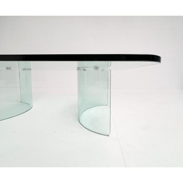 1970s Modern Italian Glass Coffee Table, 1970s For Sale - Image 5 of 13