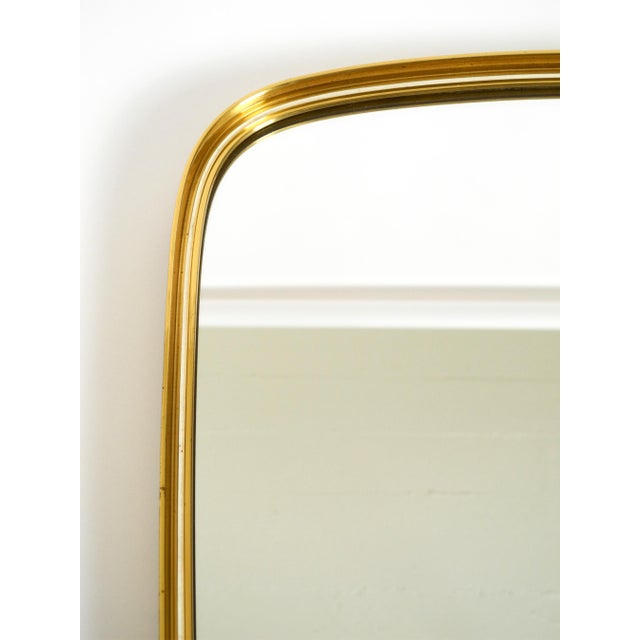 Mid-Century Modern Wall Mirrors with Brass Frames from Münchener Zierspiegel, 1950s, Set of 2 For Sale - Image 9 of 18