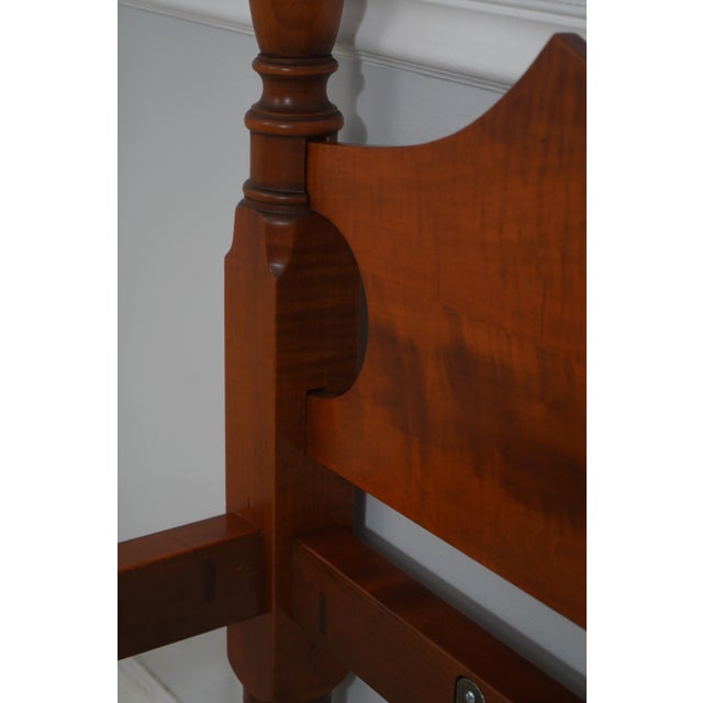 Eldred Wheeler King Size Tiger Maple Poster Bed For Sale - Image 10 of 16