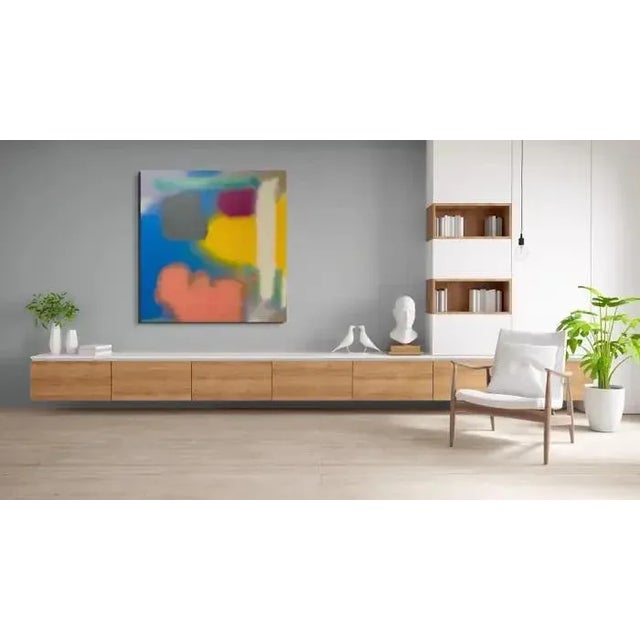 Wood William Finlayson Jr. Acrylic Painting on wood Panel Titled “tbd" 56.75 x 58.75 2025 For Sale - Image 7 of 9