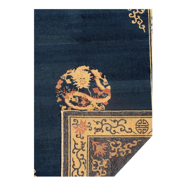 Traditional Pasargad DC Antique Chinese Peking Rug For Sale - Image 3 of 3