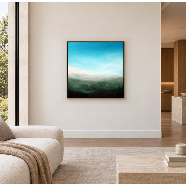 Sea Mist No. 2 is a high contrast, atmospheric oil painting that captures the poetry of coastal light just before the...