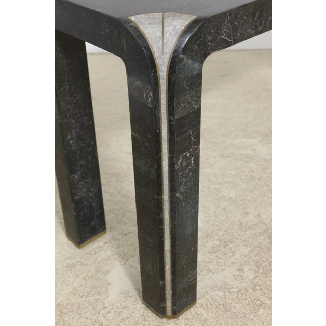 54739ec: Maitland Smith Modern Design Marble Overlay Sofa Table For Sale In Philadelphia - Image 6 of 10
