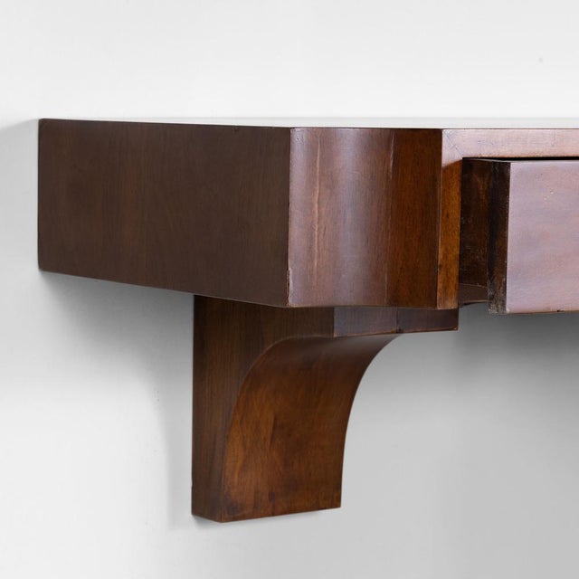 Suspended Wooden Console from Acerbis, 1970s For Sale - Image 3 of 7