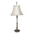 Radiant Antique Turned Brass Lamp For Sale
