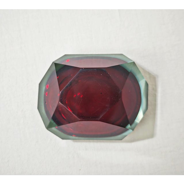 Mid-Century Modern Murano Glass Ashtray attributed to Flavio Poli for Seguso Vetri Darte, Italy, 1960s For Sale - Image 9 of 11