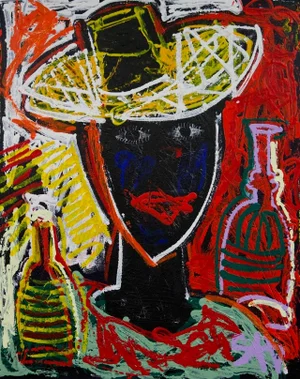 Vigneron. Contemporary Neo Expressionist Painting by Sax Berlin