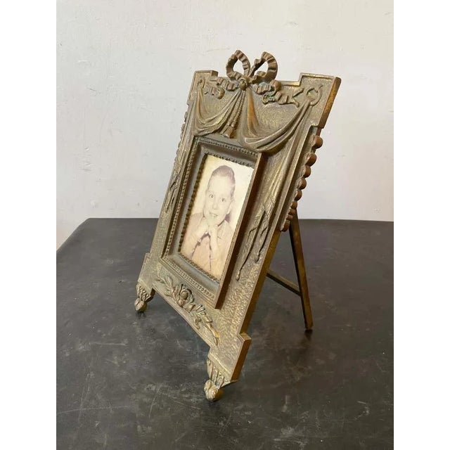 1940s Bronze French Classical Frames - a Pair For Sale - Image 4 of 9