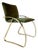 Office Armchair in Sea Bream and Green Velvet, Italy, 1970s For Sale