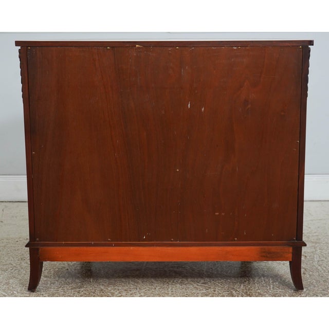 Councill Craftsmen Mahogany Banded Server Demilune Chest For Sale - Image 16 of 17