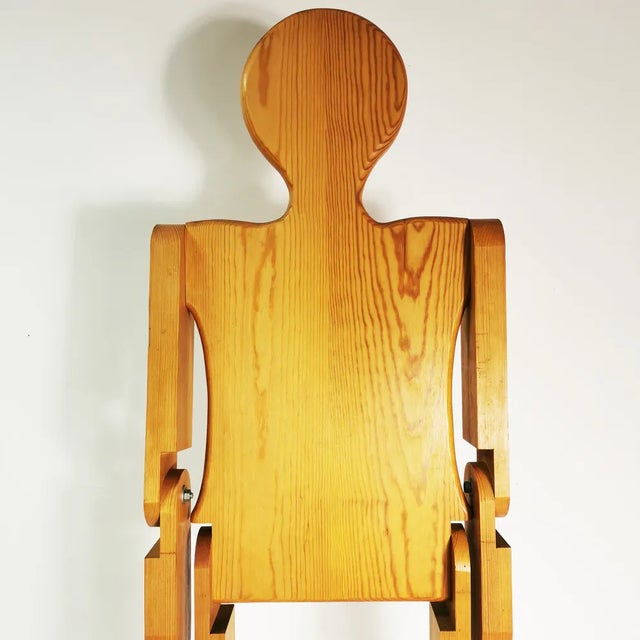 Brown Modernist Wooden Figure Coat Rack, 1970s For Sale - Image 8 of 13