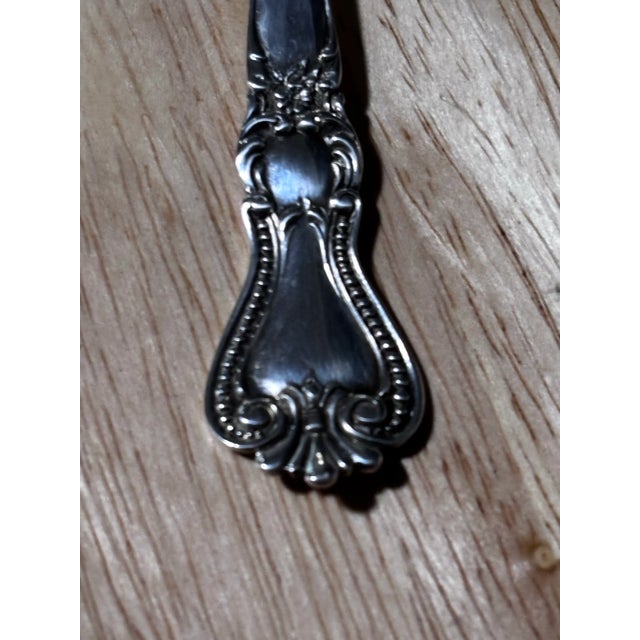Metal Fessenden 1899 Newport Sterling Silver Serving Spoon For Sale - Image 7 of 9