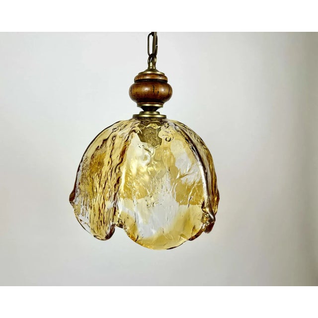 AVMazzega Murano Glass Pendant Lamp by Carlo Nason for Mazzega, Italy, 1970s For Sale - Image 4 of 9