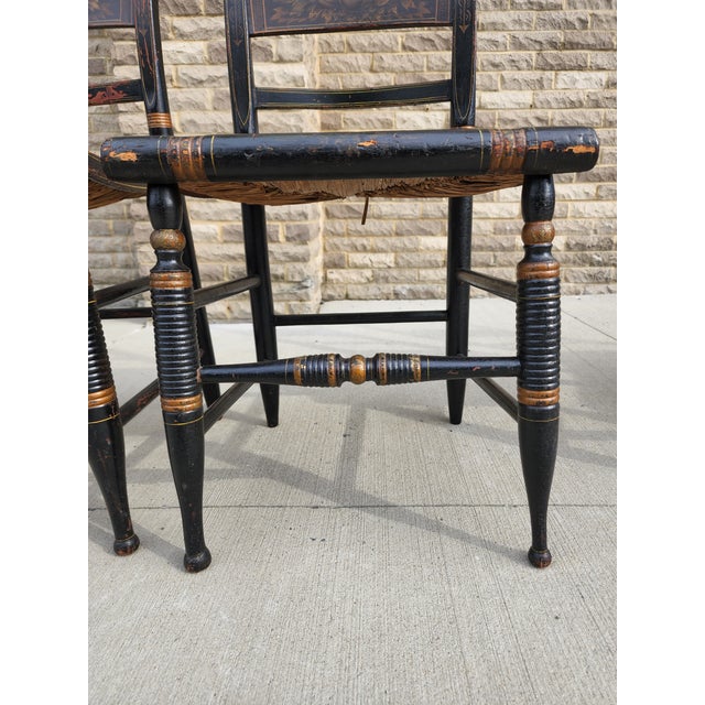 Antique Hitchcock Stencils Dining ChairsSet of 4 Chairish