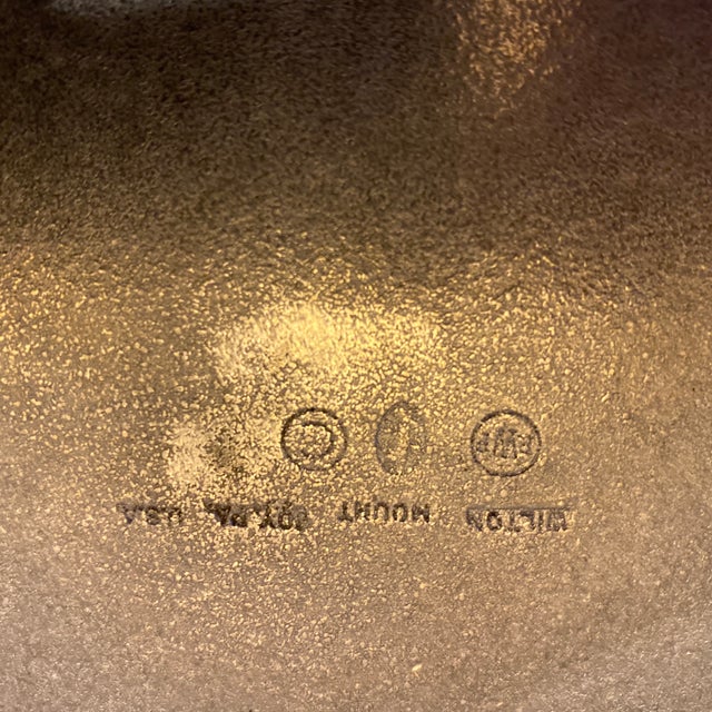 Late 20th Century Wilton Company Pweter Armetale Metal Platter "Songs and Sonnetts" Native American Pattern With Turquoise Highlighting For Sale In Detroit - Image 6 of 8