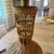 Monumental Vintage Wicker Table Lamp With Matching Dome Shaped Shade For Sale - Image 10 of 11