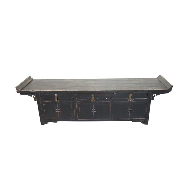 Chinese Classic Altar Low Sideboard For Sale - Image 3 of 12