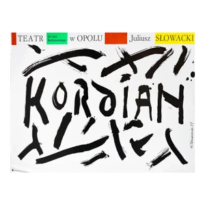 1987 Polish Theater Production Poster, Kordian - Henryk Tomaszewski